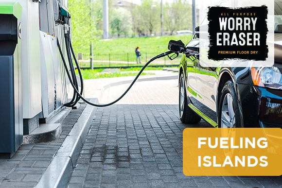 Fueling Island at Gas Station