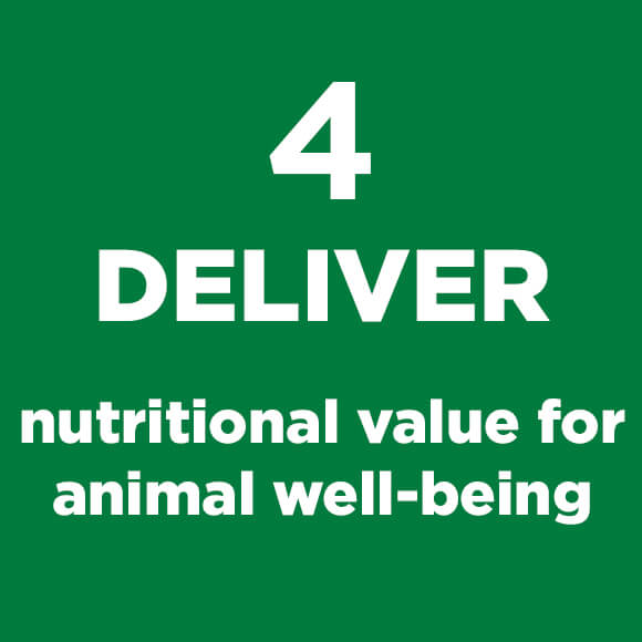 DELIVER nutritional value for animal well-being