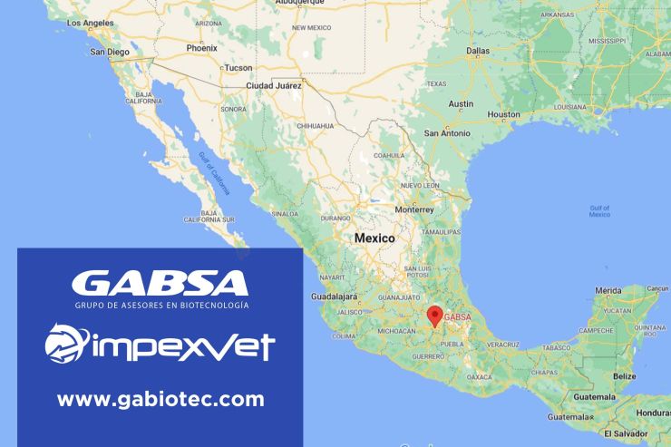 GABSA IMPEXVET Mexico Map